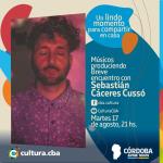 Músicos produciendo: breve encuentro con Sebastián Cáceres