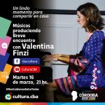 Músicos produciendo: breve encuentro con Valentina Finzi