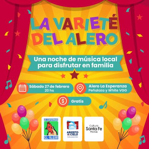 La Varieté del Alero. "UNA NOCHE DE MÚSICA LOCAL PARA DISFRUTAR EN FAMILIA" 🎶✨