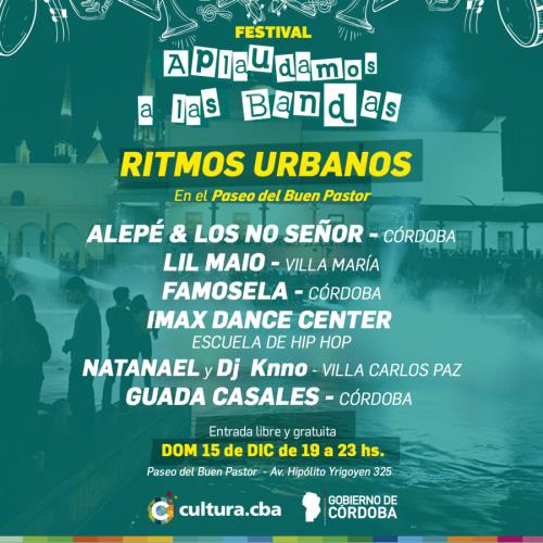 El ritmo urbano llega al Festival Aplaudamos a las Bandas