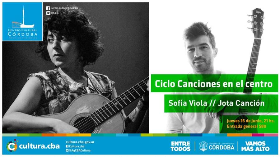 Canciones en el centro presenta Sofía Viola & Jota Canción 
