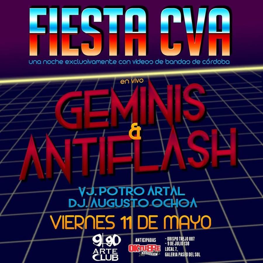 ¡Fiesta CVA! "2da Edición" con Geminis y AntiFlash en vivo