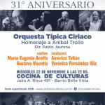 La Ciudad Donde Vivimos - 31° Aniversario junto a la Orquesta Típica Ciriaco - Homenaje a Troilo