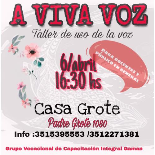 Taller de voz "A viva voz"
