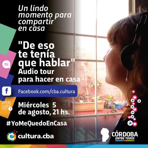 De eso te tenía que hablar. Audiotour para hacer en casa