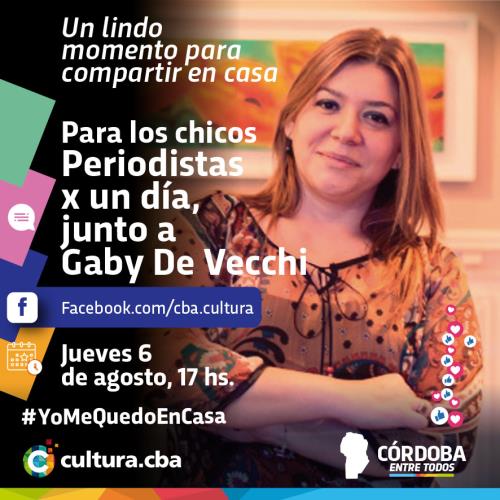 Periodistas x un día junto a Gaby De Vecchi