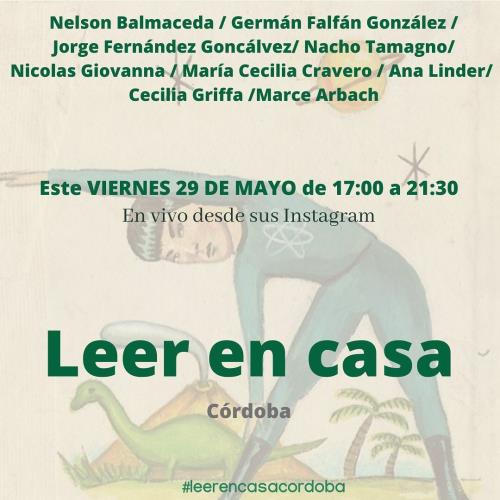 Leer en Casa Viernes 29 de Mayo - Evento por Instagram live