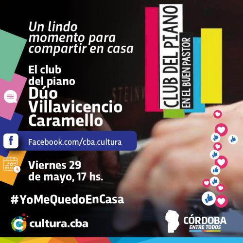 Un lindo momento para compartir en casa - El club del piano: Dúo Villavicencio – Caramello