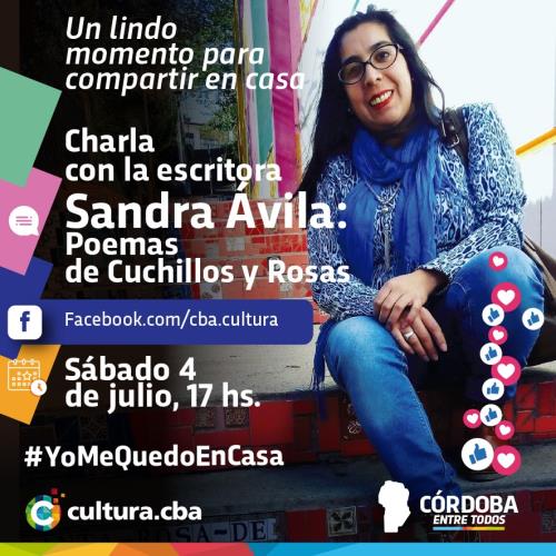 Un lindo momento para compartir en casa - Sandra Ávila: Poemas de Cuchillos y Rosas