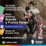 Un lindo momento para compartir en casa - Brenda y Franco Torres (danza folklórica)