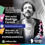 Un lindo momento para compartir en casa - Mini recital de Rodrigo Carazo