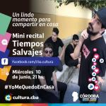 Un lindo momento para compartir en casa - Mini recital de Tiempos Salvajes