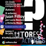 Un lindo momento para compartir en casa - Autores X actores: Juan Filloy por Lucia Nocioni y Victoria Monti