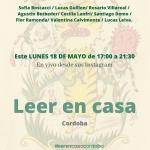 Leer en Casa Lunes 18 de Mayo - Evento por Instagram live