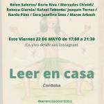Leer en Casa - Viernes 22 de Mayo - Evento por Instagram live