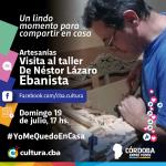 Un lindo momento para compartir en casa - Visita al taller de Néstor Lázaro (Arroyito)