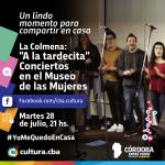 La Colmena: "A la tardecita" Conciertos en el Museo de las Mujeres