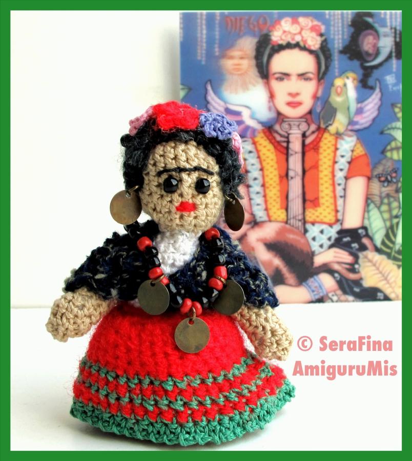 Mini Frida Kahlo Amigurumi