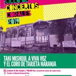 Ciclo de Conciertos Corales: “Taki Mishqui, A viva voz y el Coro de Tarjeta Naranja”