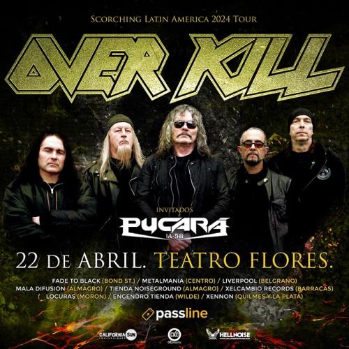 Overkill la leyenda del thrash metal regresa a la Argentina