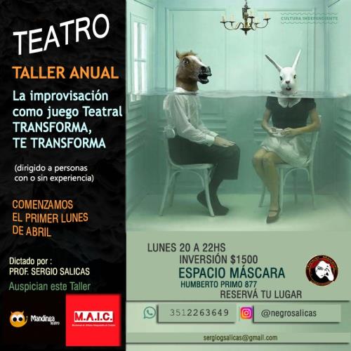 Teatro Taller Anual / La Improvisación como Juego Teatral