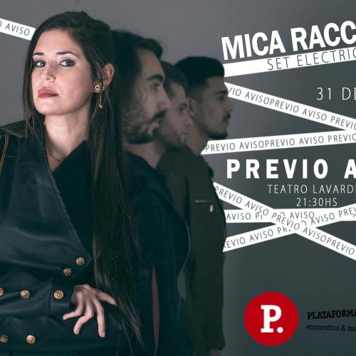 Mica Racciatti presenta su álbum debut "Previo Aviso"