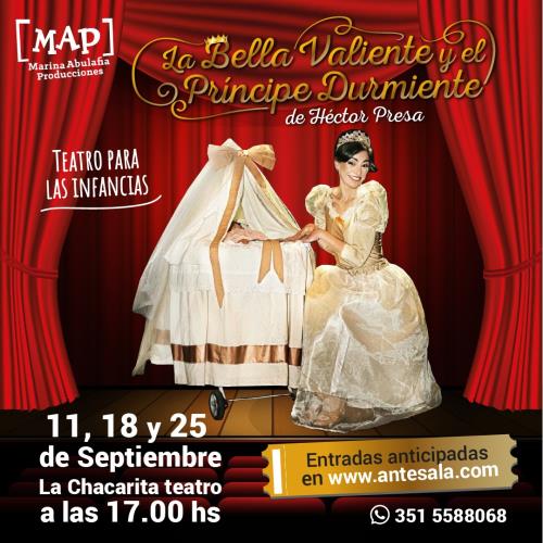 MAP presenta "La Bella Valiente y el Príncipe Durmiente" en La Chacarita Teatro
