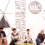 Alexia Tala (Chile) y Maricarmen Ramírez (EE.UU.) en diálog.  MAC 2019